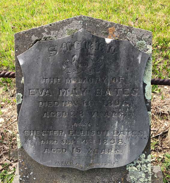 Bates headstone