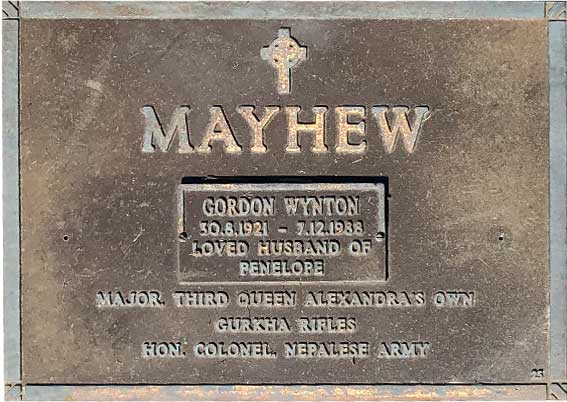 Gordon Wynton Mayhew