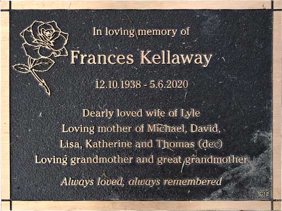 Frances Maria Theresa Kellaway