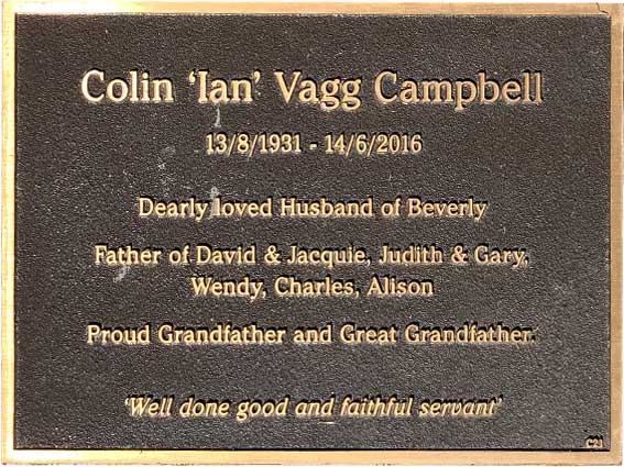 Colin Ian Vagg Campbell