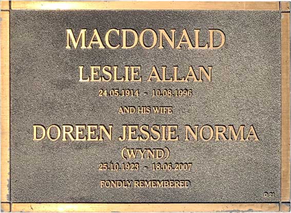 Leslie Allana Macdonald
