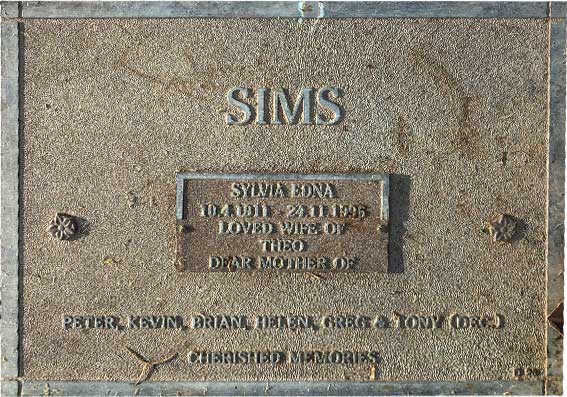 Sylvia Edna Sims