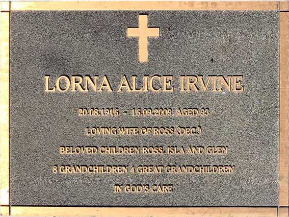 Lorna Alice Irvine