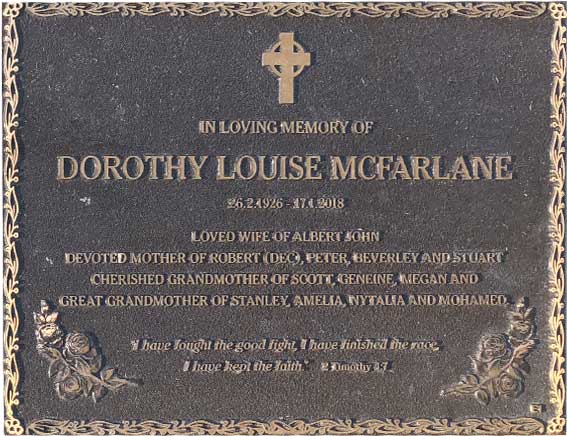 Dorothy Louise McFarlane