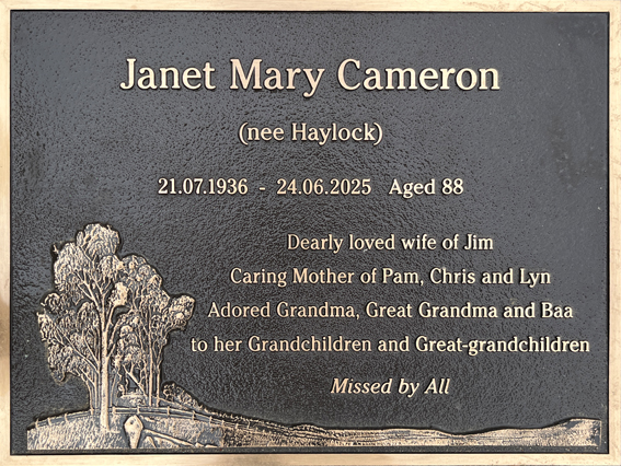 Janet Mary Cameron