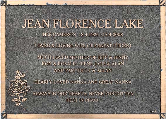 Jean Florence Lake