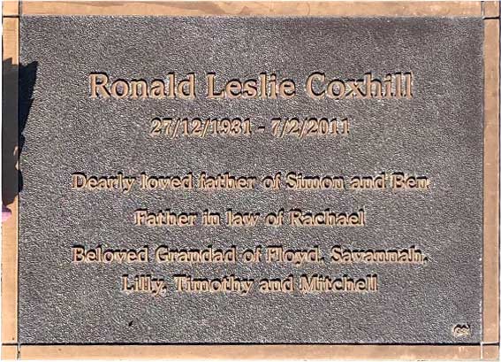 Ronald Leslie Coxhill