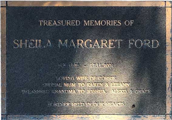 Sheila Margaret Ford