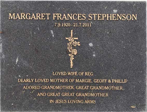 Margaret Frances Stephenson