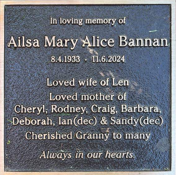 Ailsa Mary Alice Bannan